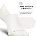 thumbnail image 5 of Feetures Elite Light Cushion Invisible Socks - Anti-Slip Sport Sock Liner with Targeted Compression - Bone , XLarge (1 Pair), 5 of 7