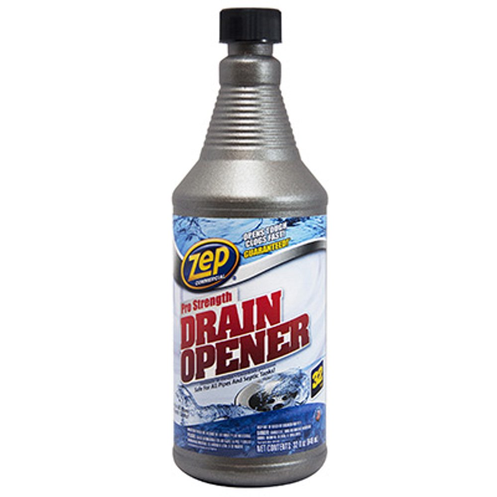 Drain Opener, Professional Strength, 32 oz., Zep, U39501
