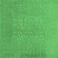thumbnail image 1 of Ahgly Company Indoor Square Abstract Emerald Green Contemporary Area Rugs, 4' Square, 1 of 4