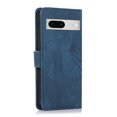 thumbnail image 5 of Nalacover Slim Wallet Case for Google Pixel 8, for Women Men, Embossed Pattern PU Leather Shockproof Magnetic Clasp Credit Card Slots Flip Kickstand Phone Case+Wrist Strap,Blue, 5 of 7