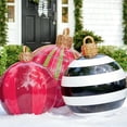 thumbnail image 2 of Bolas hinchables de PVC para decoración de árbol de Navidad, juguete sin luz, 60cm, 2 of 4