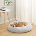 thumbnail image 2 of Calming Donut Dog Bed es Round Fluffy for Large Dogs -Anxiety Plush Machine Washable ( Large), 2 of 8
