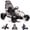 Black, variant on Xuanlur 24V Go Kart Ride on Toys w/Dual 200W Motors, Electric Go Kart for Boys Girls Age 6-12 Years Old, 11 MPH, Front EVA Wheel & Metal Frame, 2 Speed-Red