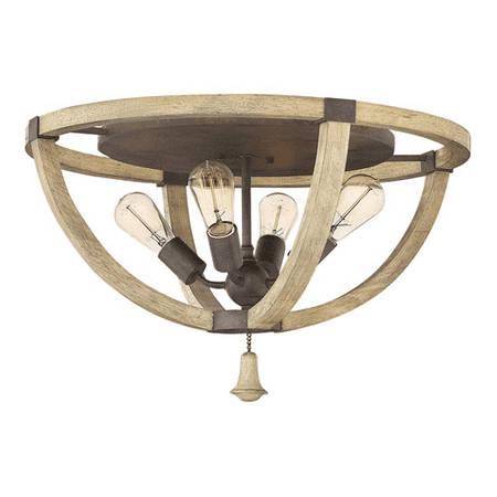 

Rla Fredrick RL-163192 Flush Mounts Iron Rust Wood and Steel Fullerton