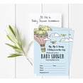 thumbnail image 5 of Inkdotpot Set Of 30Gender Neutral Baby Shower Invitations-Diaper Raffle Tickets And Baby Shower Book Request Cards Up Up & Away Baby On The Way invites Its A Boy Its A Girl, 5 of 8