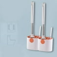 thumbnail image 6 of BVXEEP Toilet Brush and Holder Set, Toilet Brush With, Bathroom Toilet Bowl Brush Set, Non-Slip Handle, Wall Mounted/Floor Standing, 6 of 8