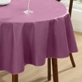 thumbnail image 5 of Home Bargains Plus Burgundy Café Hotel 60 x 84 inch Oval Vinyl Dining Tablecloth with Flannel Backing, 5 of 9
