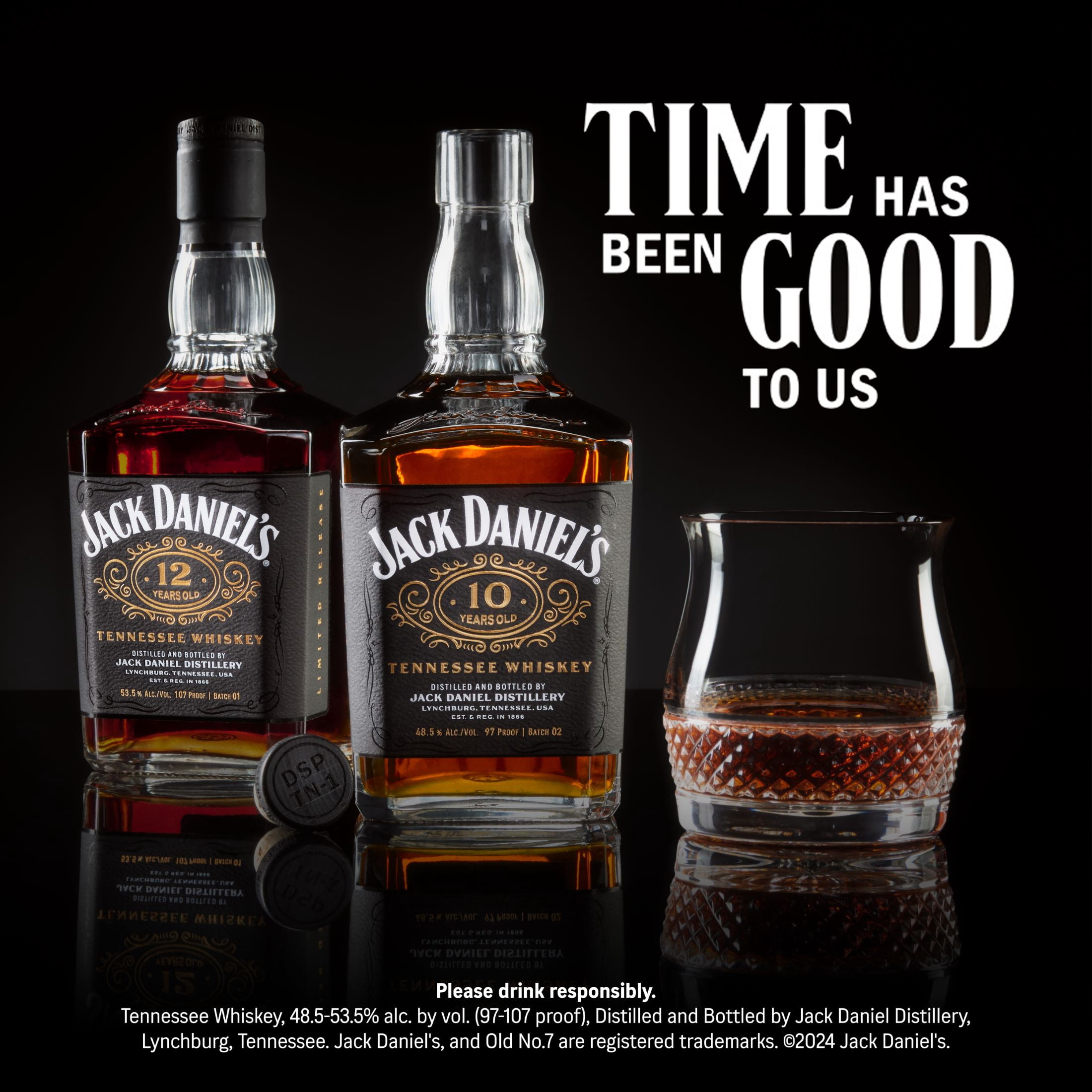 Jack Daniel's 12-Years-Old Tennessee Whiskey, 700 ml Bottle, Batch