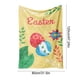 thumbnail image 3 of Manta de franela con diseño de huevo y conejito de Pascua. Ideal para siestas en el sofá o en el coche. Ideal como sábana o manta. Ideal para decoración de Pascua. Manta de poliéster., 3 of 6