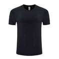 thumbnail image 2 of Handshe Unisex Quick-Dry T-Shirt, Solid Color Cooling Stretch Skin-Friendly for Outdoor Casual Fitness Training and Daily Wear, 2 of 5