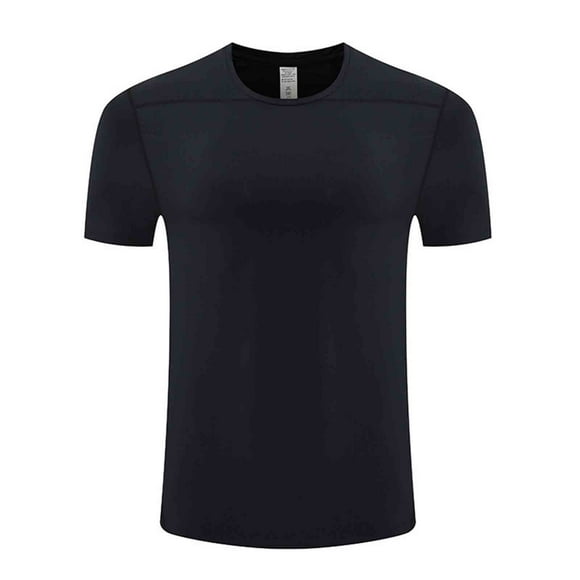 zfhfof Workout Shirts for Men Summer Casual Bodybuilding Gym Basic Shirt Quick Dry Athletic Short Sleeve Round Neck T-Shirt