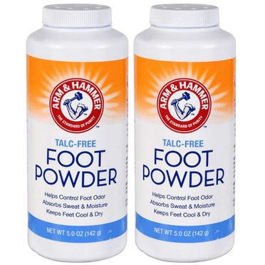 Arm & Hammer Talc-Free Foot Powder 5.0 OZ (Pack of 2)