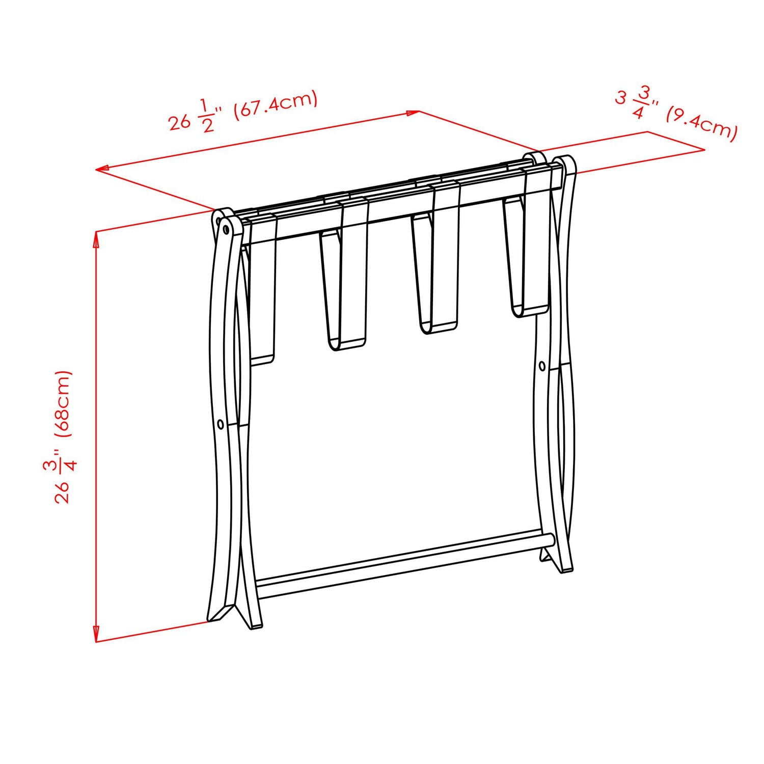 Winsome 94420 Luggage Rack