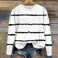 thumbnail image 5 of EQWLJWE Girls Striped Color Block Sweatshirts Kids Tie Dye Crewneck Long Sleeve Pullover Tops White for 1-2 Years, 5 of 5