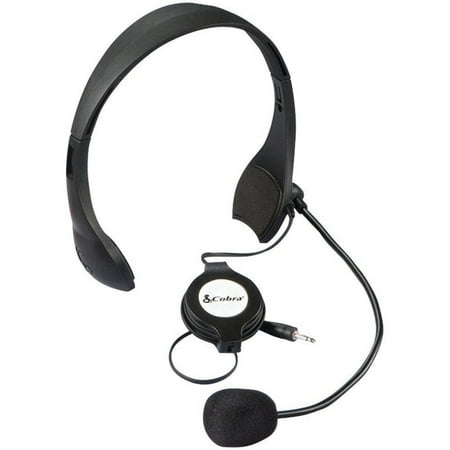 Cobra Cams4 Noise Cancelling Cb Microphone Headset System With Remote Push To Talk Compatible With All 4 Pin Cb Radios