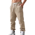 thumbnail image 3 of StSilkitty Sweatpants for Men Elastic Waist Drawstring Joggers Gym Athletic Running Trousers with Pockets with Pockets, 3 of 8