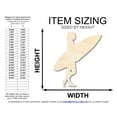 thumbnail image 2 of Unfinished Wood Surfer Girl Shape 6" / 1/4", 2 of 3