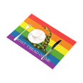 thumbnail image 3 of MKHERT LGBT Rainbow Flag with Don't Tread On Me Placemats Table Mats for Dining Room Kitchen Table Decoration 12x18 inch,Set of 4, 3 of 4