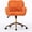Orange(faux Fur), variant on JESTOP Furry Cute Office Chair, Modern Swivel Desk Chair with Wheels, Adjustable Makeup Vanity Chairs with Back, Upholstered Rolling Chairs for Vanity Makeup Room Study Indoor