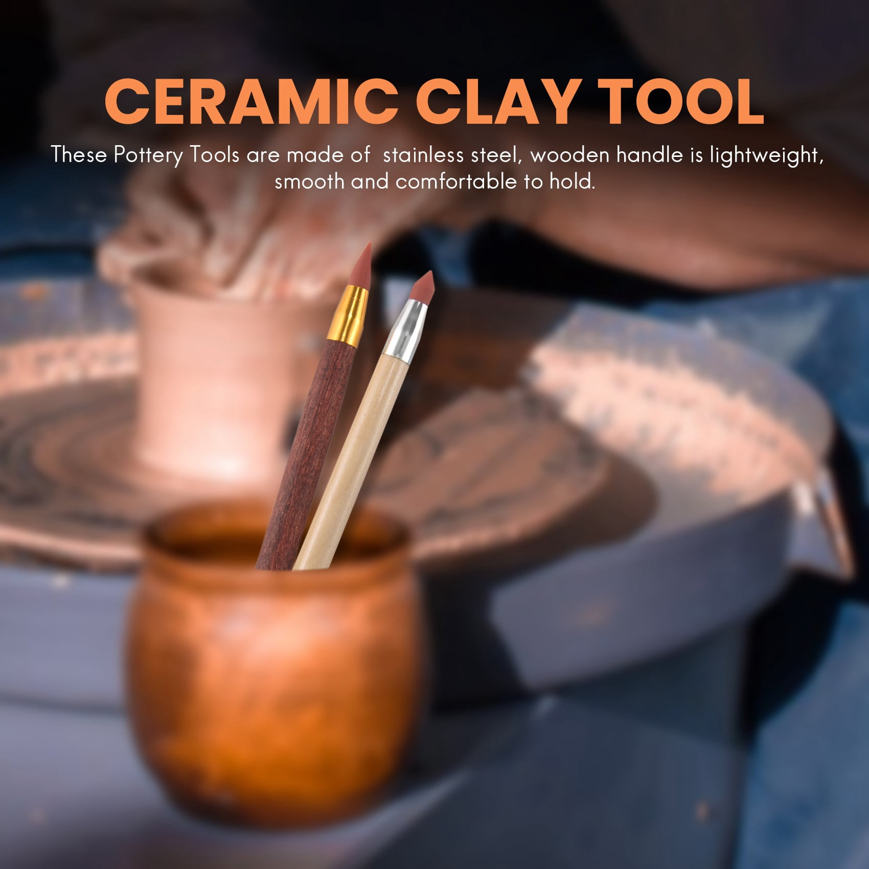 61PCS Ceramic Clay Tools Set Polymer Clay Tools Pottery Tools