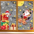 thumbnail image 4 of Pegatinas de pared de Navidad, pegatina electrostática de vidrio para ventana, Papá Noel, alce, regalo, decoración de Feliz Navidad para el hogar, adornos de Navidad, 4 of 4