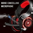 thumbnail image 3 of BlueFire Gaming Headsets for PS5 PS4 Xbox One, Gaming Headphones with Noise Canceling Microphone Surround Sound & LED RGB Light for  PC Laptop Headband Headphones Red, 3 of 11