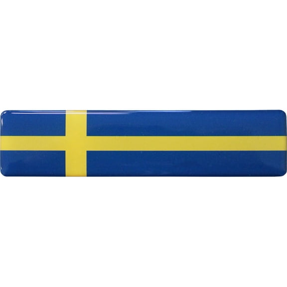Sweden Long Domed Sticker