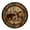 SIXL- 18, variant on Kurmntregon Cabin Bear Wall Clock Forest Wildlife Mountain Lodge Wooden Silent Non-Ticking Desk Clock Decorative For Living Room Home Office School Kitchen Wall Decoration Round 10"