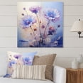 thumbnail image 2 of Designart "Purple Cornflowers love expression III" Floral Metal Wall Decor, 2 of 5
