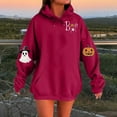 thumbnail image 3 of cocolona Womens Halloween Hoodies Casual Oversized Hooded Sweatshirts Fall Winter Graphic Hoodie Long Sleeve Pullover Tops, 3 of 3