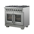 thumbnail image 6 of Forno Capriasca 36-Inch Freestanding French Door Dual Fuel Range, 6 Burners, True Convection Oven, 6 of 15