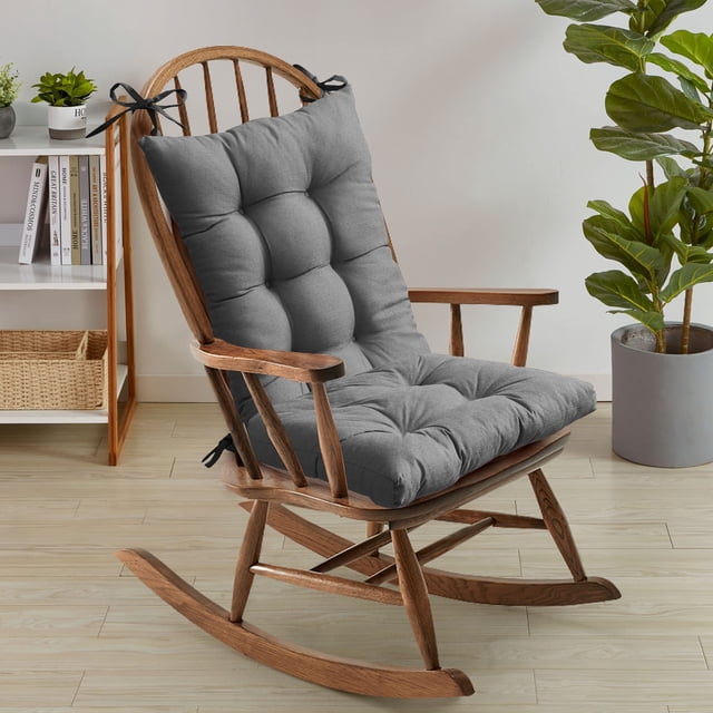 Juego de cojines para mecedora Sweet Home Collection, 2 piezas, color gris