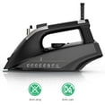 thumbnail image 5 of Moosoo Steam iron, 1800W iron for Clothes with Rapid Heating Ceramic Coated Soleplate, Self-Cleaning, Auto-Off, 5 of 8