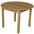 thumbnail image 2 of 36" round hardwood table with 26" legs, 2 of 2