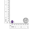 thumbnail image 4 of Gem Stone King 925 Sterling Silver Purple Amethyst Ring for Women | 4.60 Cttw | Gemstone February Birthstone | Oval 12X10MM | Available in Size 5,6,7,8,9, 4 of 5