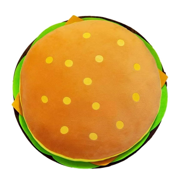 Comfy Food Pillows Toy Plush, Soft, Cuddly, and Irresistible Pefect Toys Gift for Kids and Friends (Hamburg, inch, 11.8)