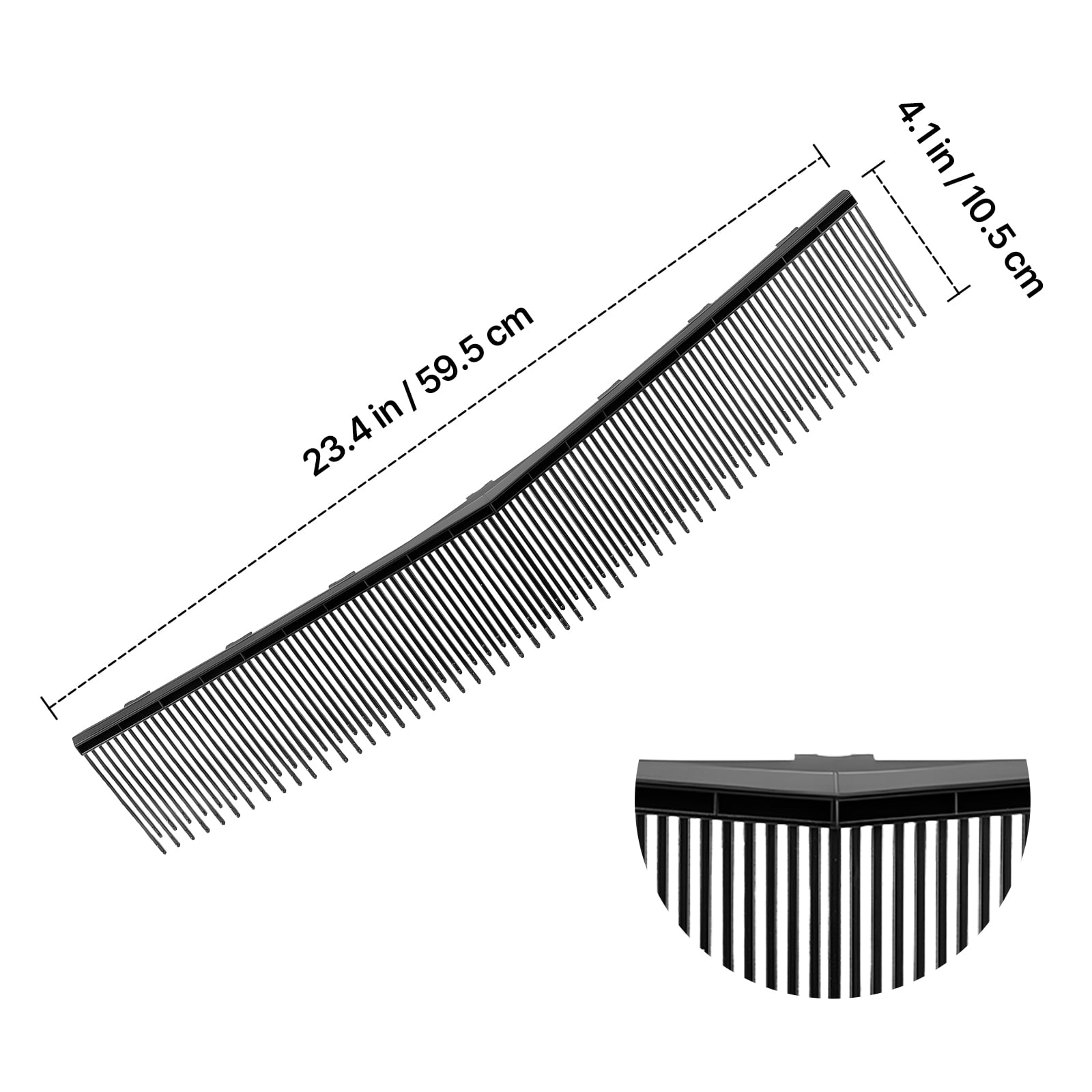 VEVOR 3 Packs Lawn Sweeper Brush Replacement, Compatible with VEVOR 26 in Lawn & Leaf Collector Sweepers, Yard Sweeper Brush Paddle with Durable V-Shaped Bristles for Easy Grass Leaf Cleanup
