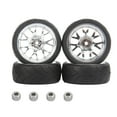 thumbnail image 2 of Neumáticos RC de 4 piezas de 65 mm para WPL B14 B24 C14 C24 C34 C44, accesorios para bricolaje en carretera y fuera de carretera. D, 2 of 9