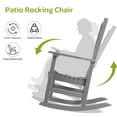 Outdoor Rocking Chairs Set of 2,All Weather Resistant Poly Lumber