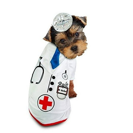 Medical Doctor Barker Dog Costume Dress Your Pup Like Your Favorite Physician(Size
