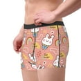 thumbnail image 2 of Picia Rabbit So Cute Pattern Men’s Boxer Briefs – Soft & Breathable Underwear, Stretchy & Comfortable Fit, Supportive Pouch Design, Moisture-Wicking-XX-Large, 2 of 5