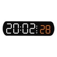 thumbnail image 2 of Qonioi Multifunctional LED Alarm Clock, Electronic Clock Temperature Humidity Display, Bedside Digital Clock, Jump Seconds Countdown Timer, 2 of 4