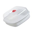 thumbnail image 5 of Heat Resistant Microwave Steamer Container With Ventilated Base Clear Covers For Buns Dumplings Sturdy Kitchen Tool, 5 of 9