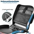 thumbnail image 4 of 3 Ring Zipper Binder with Shoulder Strap Waterproof Trapper Keeper 2 Inch D-Ring 500 Sheets Capacity Lovely Pig and Petals, 4 of 7
