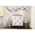 thumbnail image 3 of Scoot 3-Drawer Changer Dresser - White / Walnut, 3 of 5