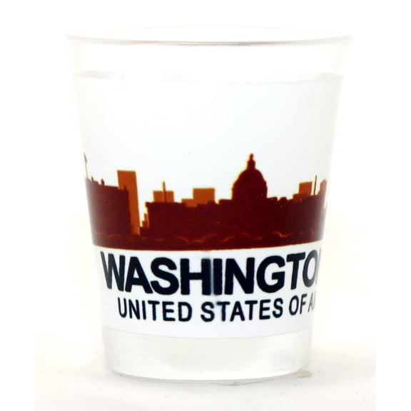 Washington D.C. Sunset Skyline shot glass