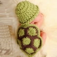 thumbnail image 3 of Twins Baby Items Baby Juice 6 Months And up Baby Turtle Knit Crochet Clothes Hat Outfit Photo Props, 3 of 6