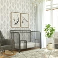 thumbnail image 3 of Little Seeds Raven 3-in-1 Convertible Metal Crib, Nursery Furniture, Gray, 3 of 19