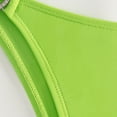 thumbnail image 6 of Womens Bikinis Solid Color Lace Up Halter Sexy Fashion Brassiere With Thongs Two Piece Brazilian Swimsuits Set Swimwears Sportwear,Green,L, 6 of 7