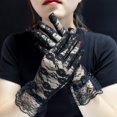 thumbnail image 3 of COMVALUE Lace Gloves for Wedding Tea Party, Evening Gloves for Women Black One Size, 3 of 7